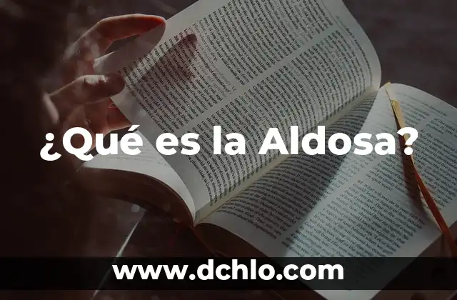 ¿Qué es la Aritmética? 4 ¿Qué es la Aldosa?