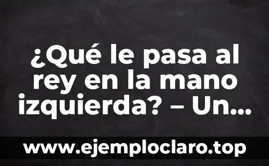 Como hacer el mate del loco en ajedrez 6 ¿Qué le pasa al rey en la mano izquierda? – Un enigma en el ajedrez