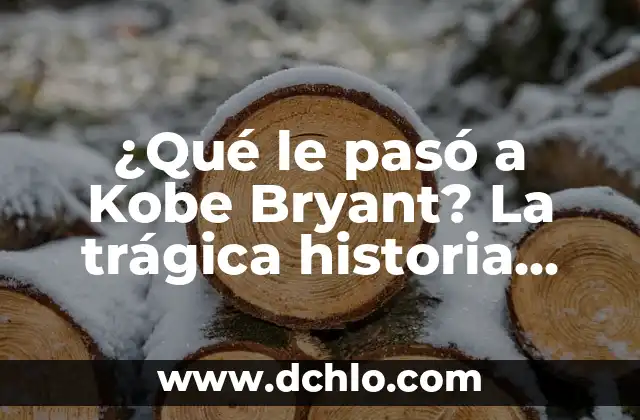 Sueños sobre la muerte de alguien 6 ¿Qué le pasó a Kobe Bryant? La trágica historia detrás de su muerte