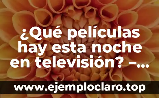 Tomar Jengibre por la Noche es Malo: Descubre la Verdad 6 ¿Qué películas hay esta noche en televisión? – Guía completa para encontrar la mejor opción