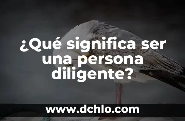 El significado de ser un miembro de una empresa 8 ¿Qué significa ser una persona diligente?
