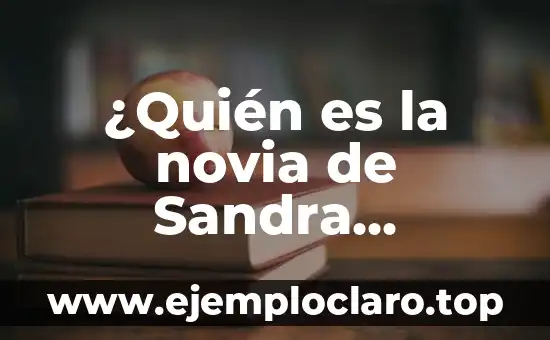 ¿Quién es la novia de Sandra Barneda?