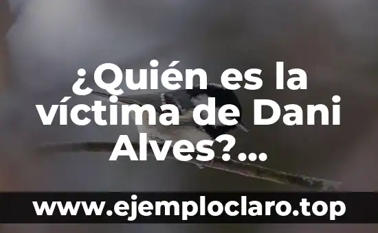 ¿Quién es la víctima de Dani Alves? Revelamos la verdad detrás del escándalo