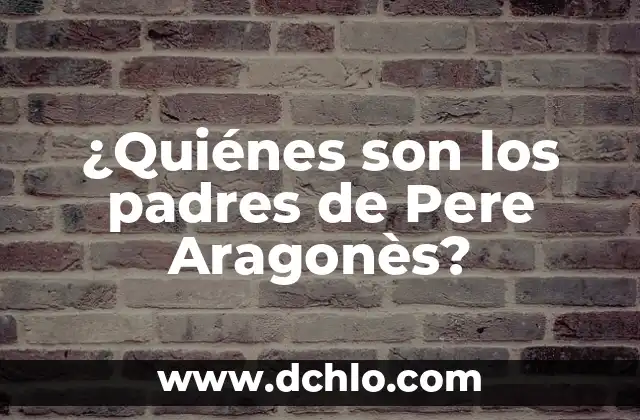¿Quiénes son las personas que miran en la segunda ITV? 4 ¿Quiénes son los padres de Pere Aragonès?