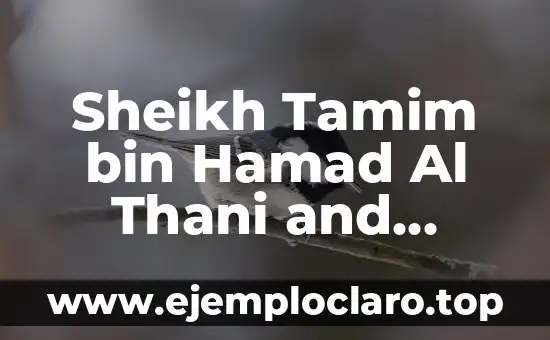 Capítulo 40 de Secretos de Familia: La Verdad sobre la Traición 5 Sheikh Tamim bin Hamad Al Thani and Noora bint Hathal Al Dosari: Una visión detallada de la familia real de Qatar