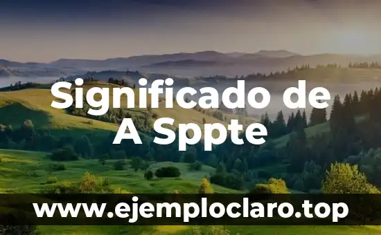 Significado de A Sppte