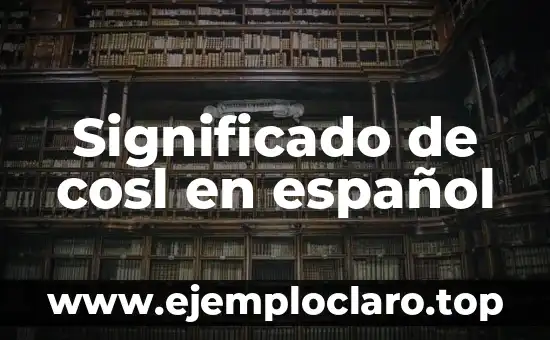 Significado de cosl en español