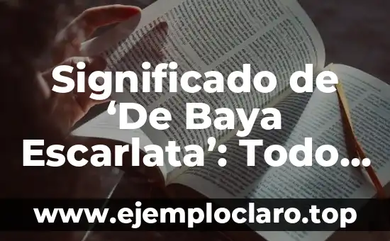 Como hacer huevos en Pokémon Escarlata 7 Significado de ‘De Baya Escarlata’: Todo lo que Necesitas Saber