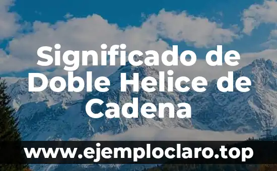 Significado de Doble Helice de Cadena