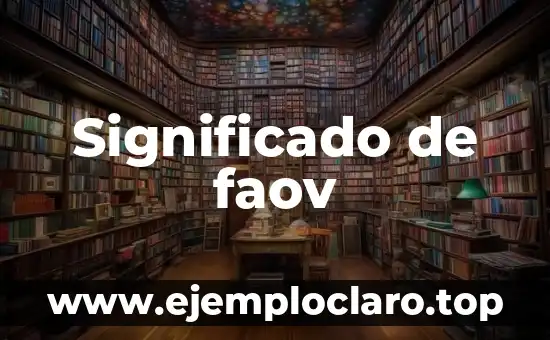 Significado de faov