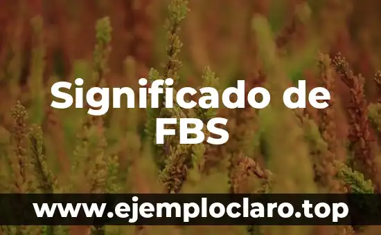 Significado de FBS