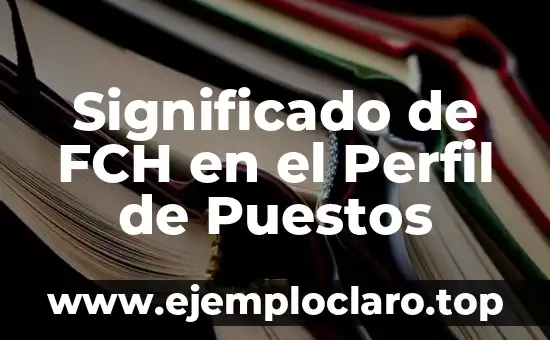 Significado de FCH en el Perfil de Puestos