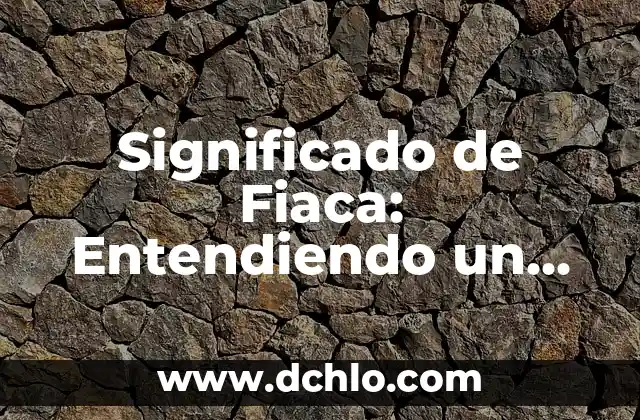 Entendiendo la Equidad 8 Significado de Fiaca: Entendiendo un Término Argentino
