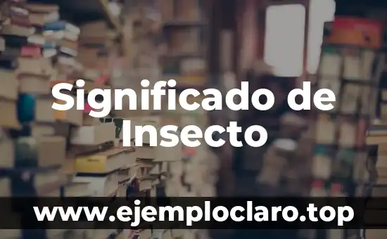 Significado de Insecto