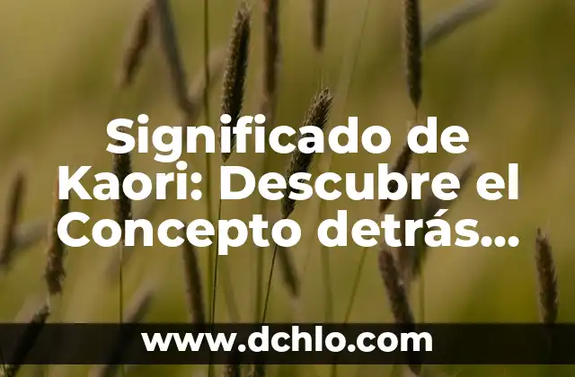 Zalameramente: Descubre el significado detrás de esta palabra 3 Significado de Kaori: Descubre el Concepto detrás de esta Palabra