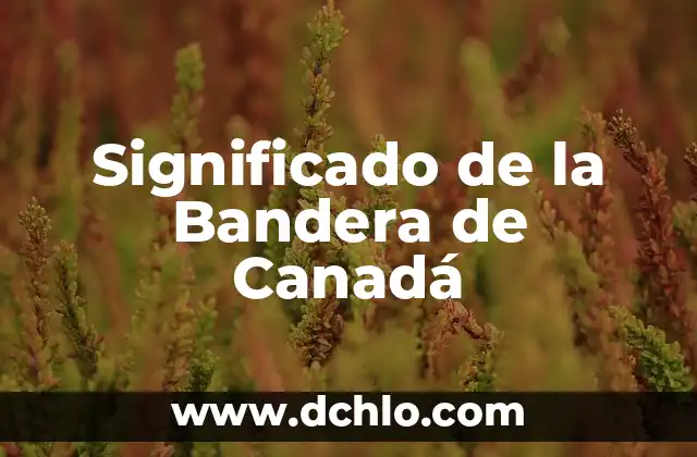 Investigar el Significado de Ácido 3 Significado de la Bandera de Canadá
