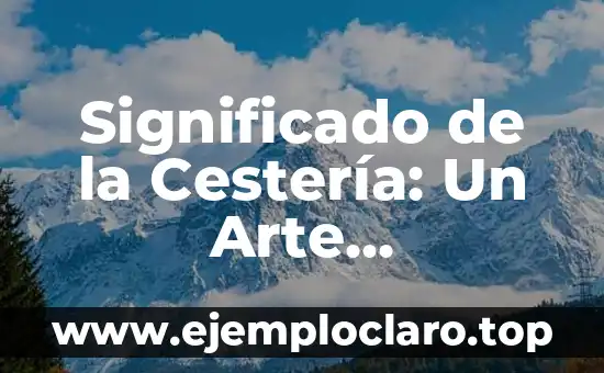 Significado de la Cestería: Un Arte Tradicional