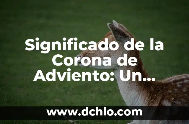 Las Velas de la Corona de Adviento: Un Símbolo de Esperanza 7 Significado de la Corona de Adviento: Un Símbolo de Espera y Fe