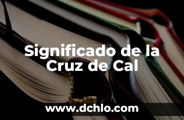 Introducción al Arte del Punto de Cruz 6 Significado de la Cruz de Cal