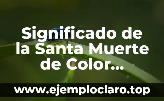 Significado de la Santa Muerte de Color Anaranjada