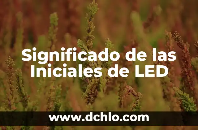 Significado de las Iniciales en Laptop 3 Significado de las Iniciales de LED