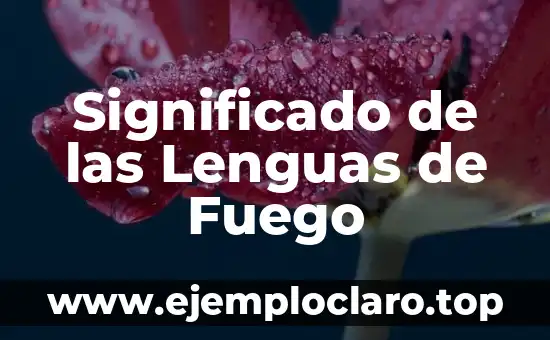Significado de las Lenguas de Fuego