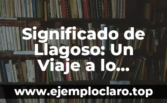 Significado de Llagoso: Un Viaje a lo Profundo del Terreno