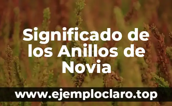 Significado de los Anillos de Novia