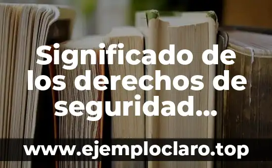 Significado de los derechos de seguridad social