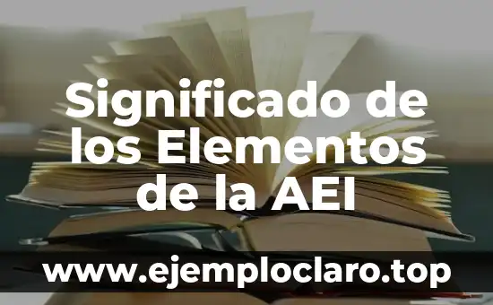 Significado de los Elementos de la AEI