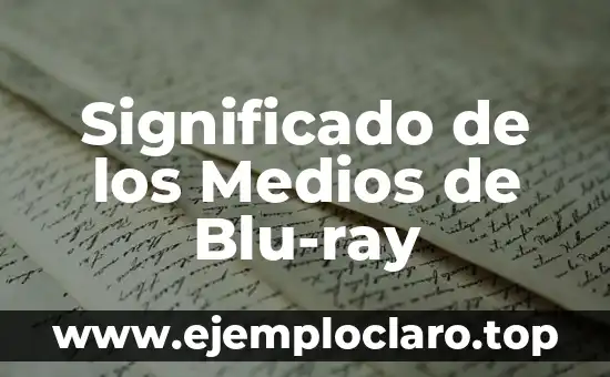 El Significado de los Medios de Alianza Digitales en la Era Moderna 3 Significado de los Medios de Blu-ray
