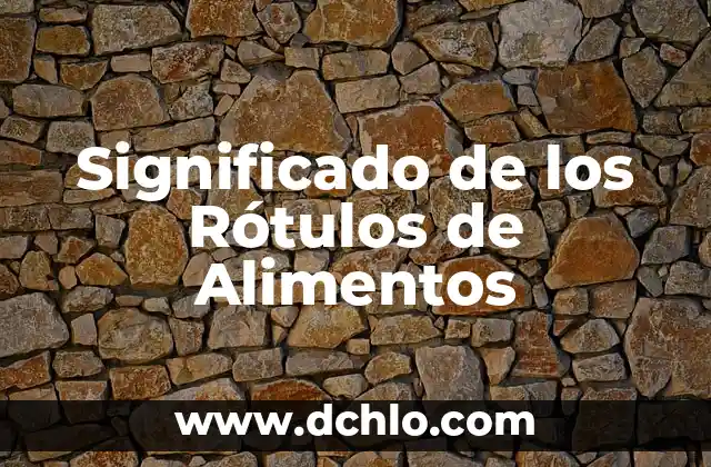 Como Hacer una Donación al Banco de Alimentos 3 Significado de los Rótulos de Alimentos