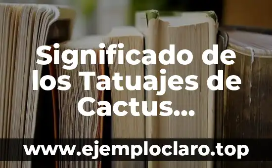 Bodas de Papel Aluminio: Un Concepto Único 6 Significado de los Tatuajes de Cactus Pequeños: Un Simbolismo Único