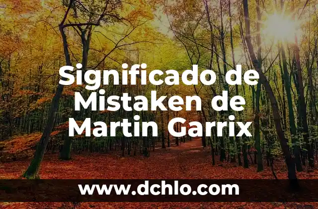 Ideas Significativas de Martin Heidegger: Un Enfoque en la Filosofía Existencial 3 Significado de Mistaken de Martin Garrix