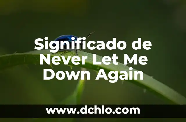 Understanding MIMDES: Breaking Down the Acronym 4 Significado de Never Let Me Down Again