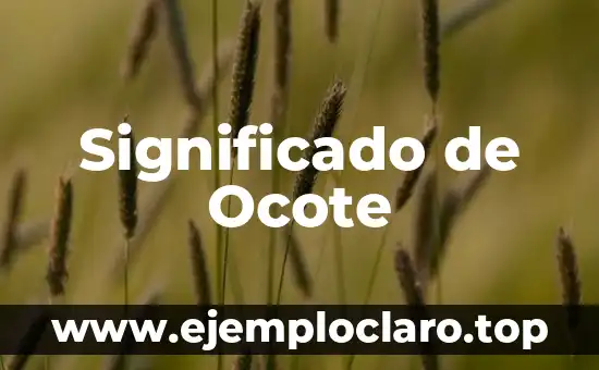 Significado de Ocote