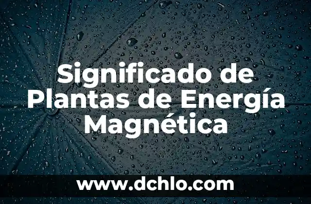 Energía Mareomotriz: El Poder del Mar 5 Significado de Plantas de Energía Magnética