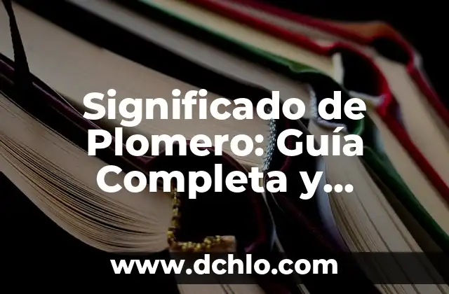 Espectro de Color Newton: Una Guía Completa 8 Significado de Plomero: Guía Completa y Detallada