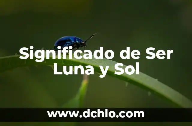 El Significado de Ser Hombre o Mujer: Un Análisis Profundo 5 Significado de Ser Luna y Sol