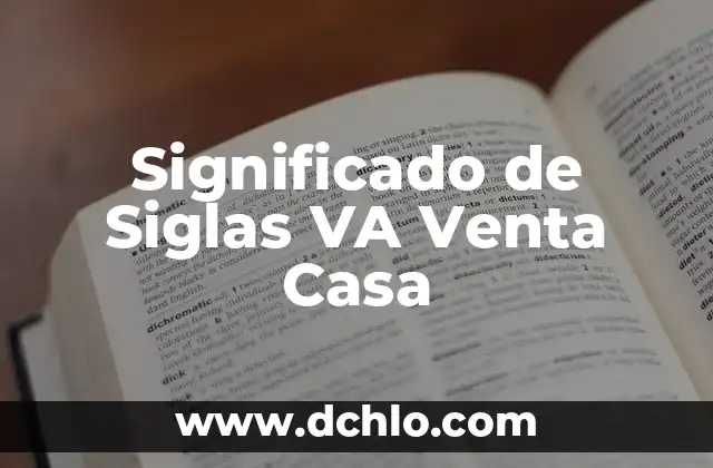Como Hacer Dinero en Internet desde Casa 8 Significado de Siglas VA Venta Casa