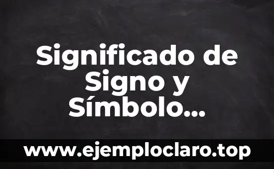 Significado de Signo y Símbolo Católico