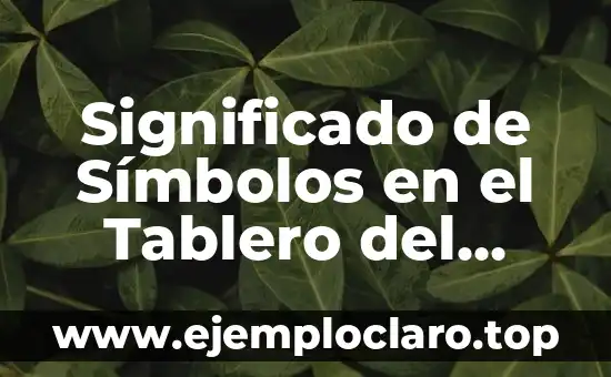 Significado de Símbolos en el Tablero del Automóvil