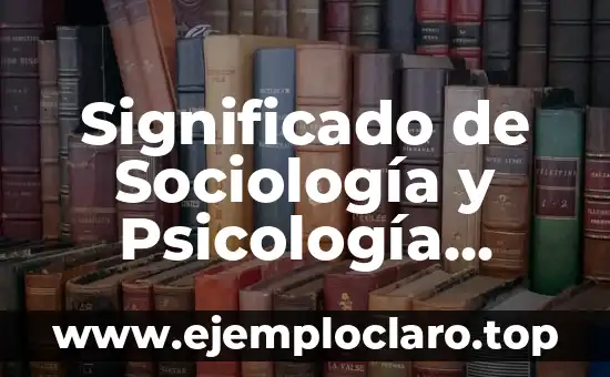 Significado de Sociología y Psicología Social: Un Análisis Integral