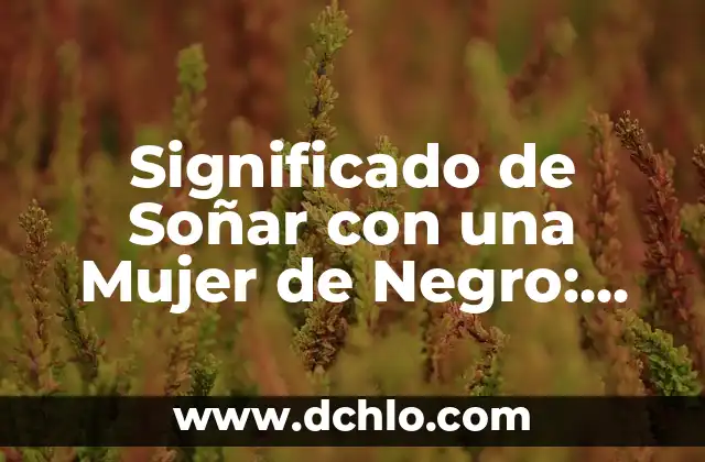 Concepto y Significado de la Deontología 8 Significado de Soñar con una Mujer de Negro: Guía Completa