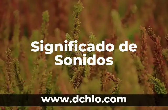 Investigar el significado de burbuja 5 Significado de Sonidos