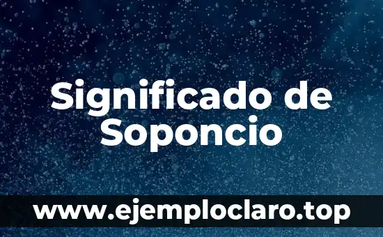 Significado de Soponcio