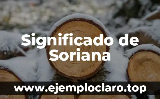 Significado de Soriana