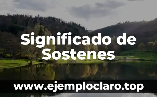 Significado de Sostenes