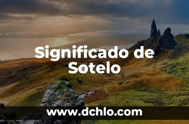 El Significado y el Desarrollo de la Identidad 8 Significado de Sotelo