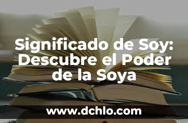 El Significado de la Mano de Fátima 8 Significado de Soy: Descubre el Poder de la Soya